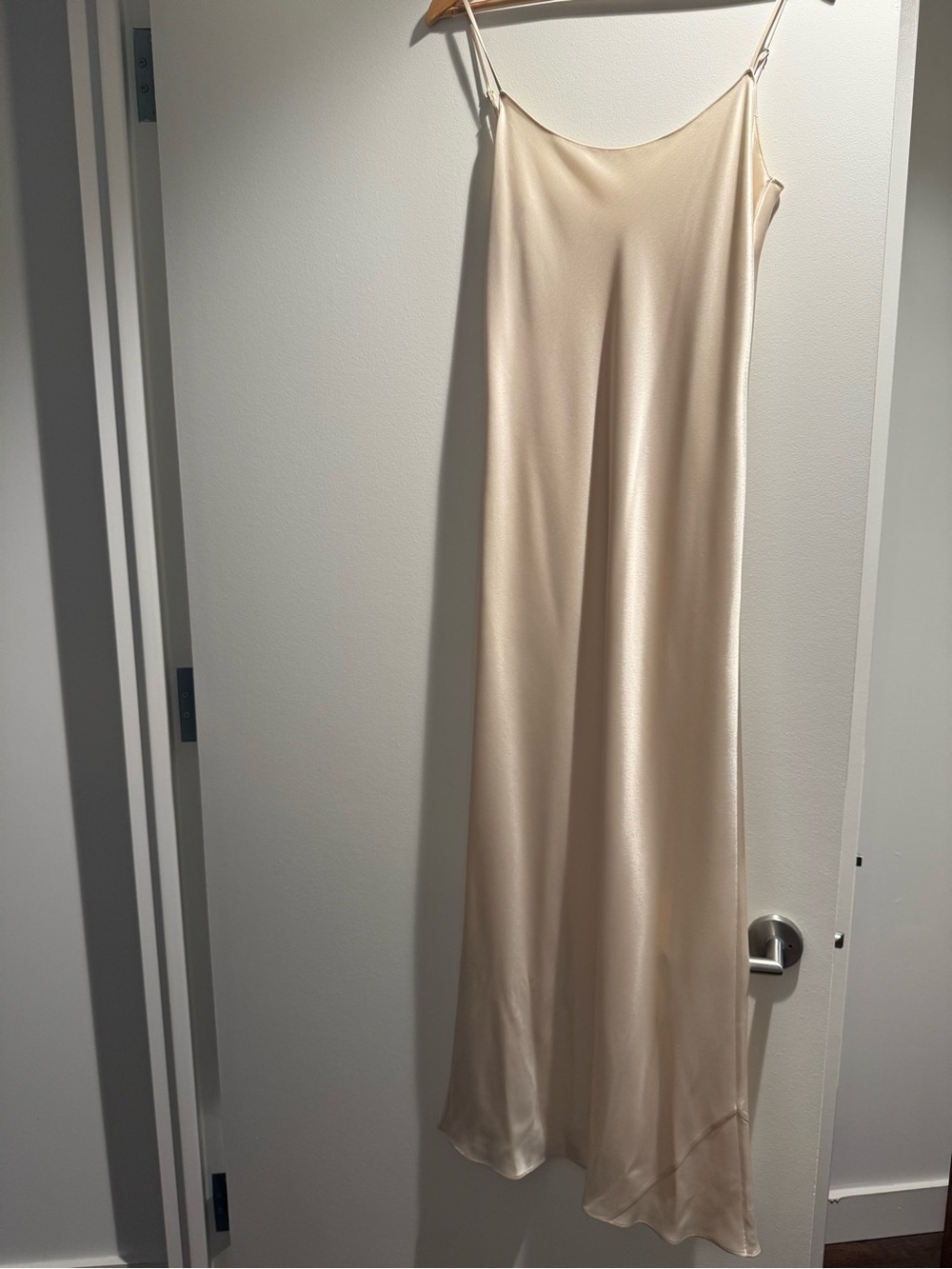 Ralph Lauren Champagne Silk Maxi Slip Dress